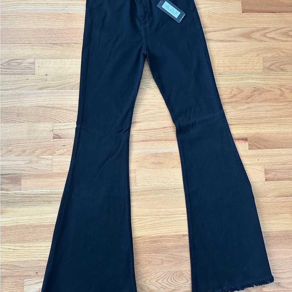 Just Black Women's flare  Leg Jeans - Classic Black size 29
